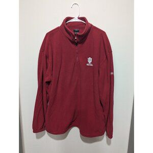 Indiana Hoosiers Pro Edge 1/4 Zip Fleece Men's XL Pullover Red IU Hoosiers